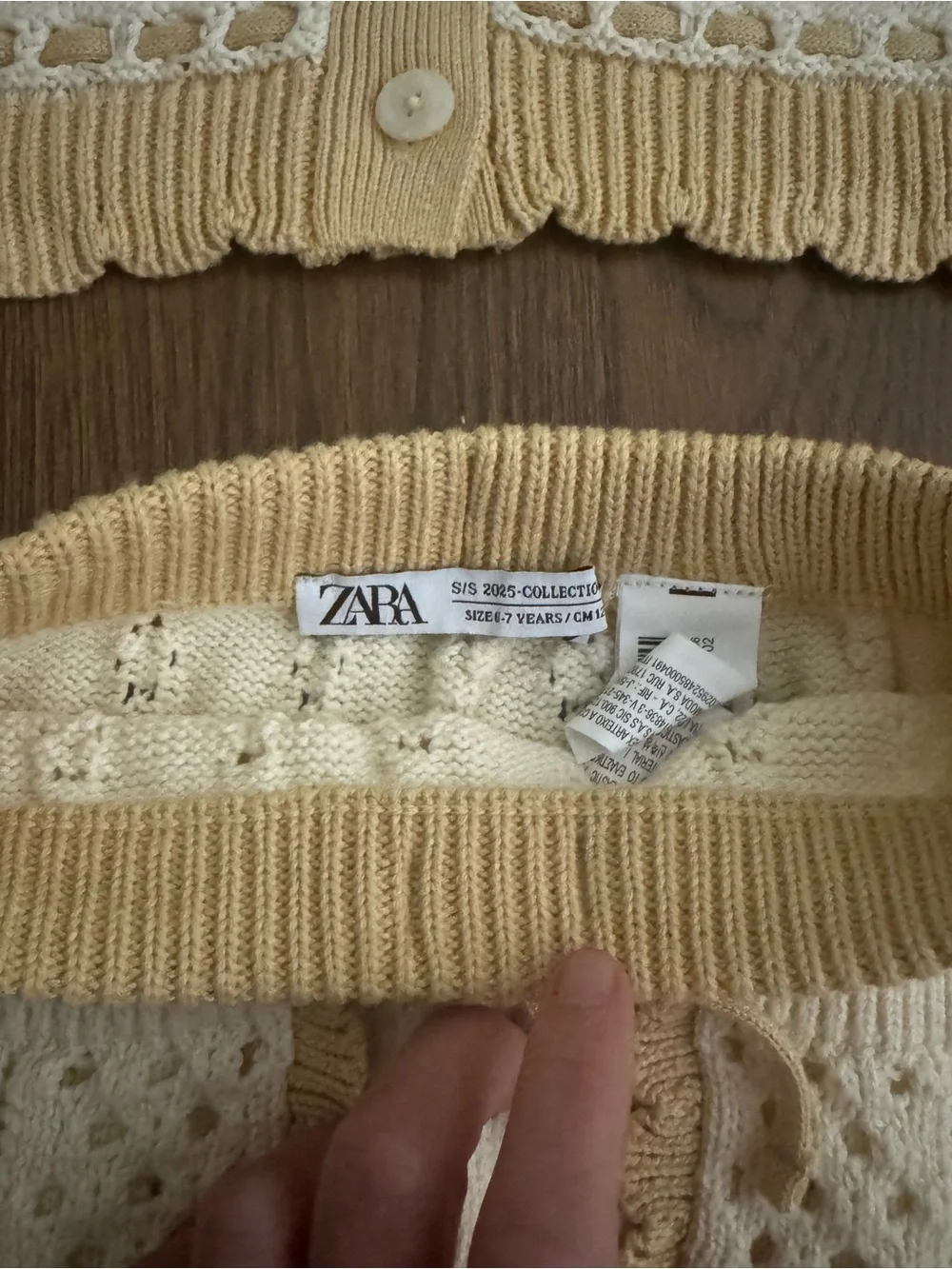 Zara Limited Edition Knit Top and Skirt size 7